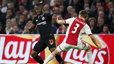 Joel Veltman and Michy Batshuayi in action. EPA