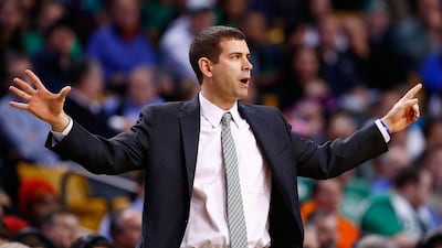 Boston Celtics coach Brad Stevens has masterminded a dramatic turnaround in Boston's fortunes. Jared Wickerham / Getty