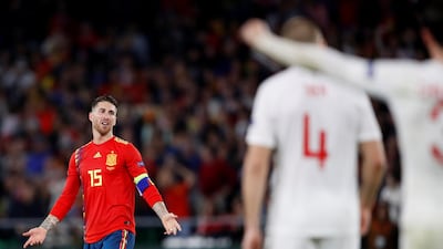Spain's Sergio Ramos was predictably unhappy after their match against England, but he conceded the opponents were world-class. Reuters