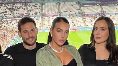 The abaya is by 1309 Studios. Photo: @georginagio / Instagram