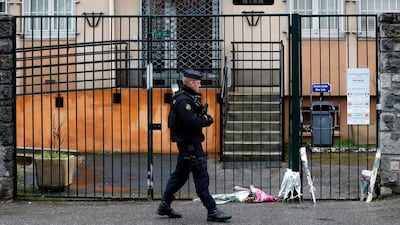 A Gendarme secures the entrance of the gendarmerie of Carcassonne, southern France, a day after a gunman, claiming allegiance to the ISIL, took hostages in a supermarket in nearby Trebes. Guillaume Horcajuelo / EPA
