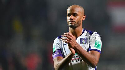 Vincent Kompany after Anderlecht's draw with Royal Antwerp in December. Getty