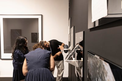 Soliman Lopez's Iridia explores extraction, ownership and humanity’s relationship with natural resources through AI, blockchain technology and the asteroid 16 Psyche. Antonie Robertson / The National