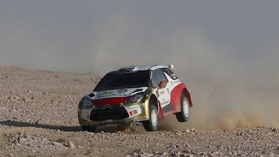 Sheikh Khalid Al Qassimi finished a close second in the Qatar International Rally.