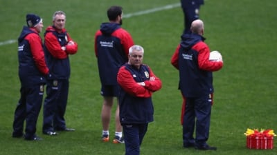 AUCKLAND, NEW ZEALAND - JUNE 22: Warren Gatland, the Lions head coach looks on during the British & Irish Lions training session held at the QBE Stadium on June 22, 2017 in Auckland, New Zealand. (Photo by David Rogers/Getty Images)