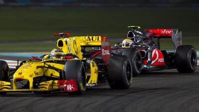 Lewis Hamilton, of McLaren, finished in second place at the Abu Dhabi Grand Prix. Andrew Henderson / The National