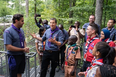 The appointment of adventurer and explorer Bear Grylls as chief scout in the UK was praised by Ahmad Alhendawi for its impact in overhauling the outdated image of the movement.