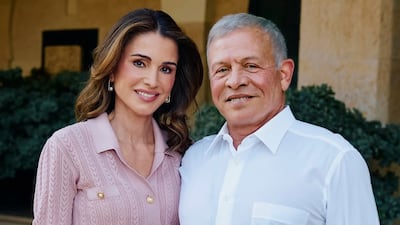Queen Rania shared this photo of herself with her husband, King Abdullah. Photo: Queen Rania / Instagram