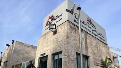 Al Mowasah Hospital in Amman is run in partnership with Doctors Without Borders (MSF). Nada Al Taher / The National