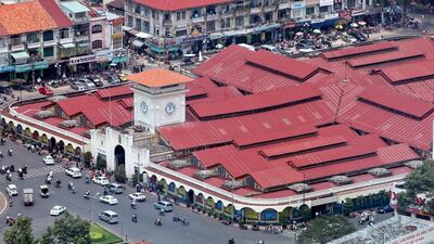 The Ben Thanh market, which is considered the most well-known symbol of Ho Chi Minh city, Vietnam. LUONG THAI LINH / EPA
