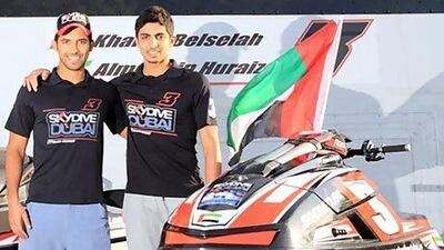 Al Mur Mohammed bin Huraiz, left, and Khalifa Belselah impressed at Doncaster. Courtesy Karim Nemouchi