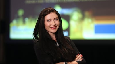 Oksana Tashakova, a personal branding expert, entrepreneurship educator and business startup specialist, is running the Millionaire Summit. Satish Kumar / The National