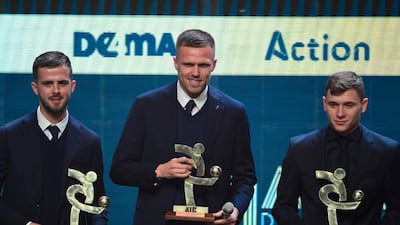 Miralem Pjanic, Josip Ilicic and Nicolo Barella were named in the Gran Gala del Calcio 2019 Best XI. AFP