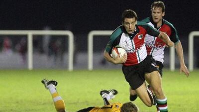 Murray Strang has played rugby in Scotland’s Premier One competition, and he has the ability to make calls and direct teammates around the park, according to Wayne Marsters, the UAE coach.