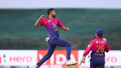 UAE's Junaid Siddique picked up four Oman wickets