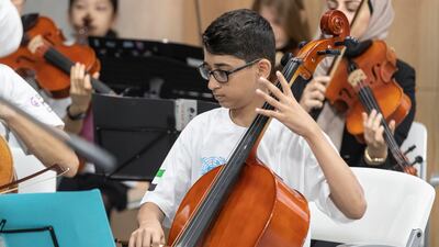 The event featured performances by the Emirates Youth Symphony Orchestra.