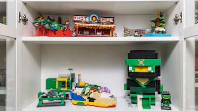 Jamal builds custom sets with his children, saying his eldest would like to follow in his footsteps one day