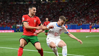 Tried to inject pace on the left wing but didn’t get much change out of Dalot or Dias early on. Did well to track and close down Bernardo Silva at the edge of the Czech box. Great ball into the box just before the goal. Reuters
