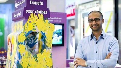 Asif Memon says Unilever's campaign on clothing donation has been a success. Razan Alzayani / The National