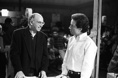 David, pictured in the pilot episode of 'Seinfeld' in 1989. Getty.