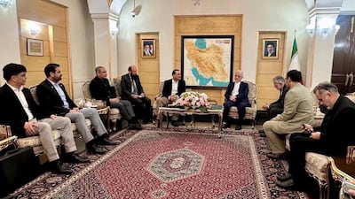 Pakistani defence officials with the Iranian Interior Minister Eskandar Momeni in Tehran. Photo: Pakistan Armed Forces