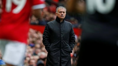 Jose Mourinho is concerned Manchester United could lose their momentum with a two-week break until their next game against Liverpool. Andrew Yates / Reuters