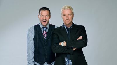 Colin McAllister, left, and Justin Ryan, right, are TV presenters and design experts. Courtesy Courtesy Colin and Justin