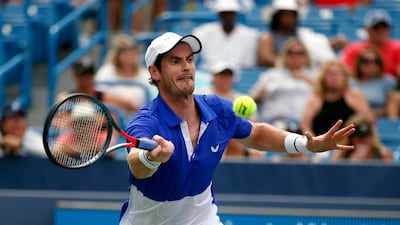 Andy Murray was upbeat despite losing his first ATP singles match since January. AP Photo