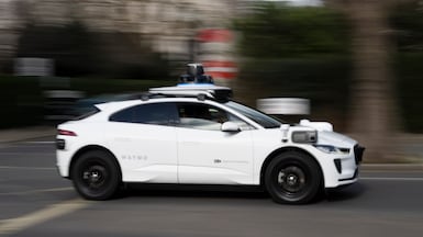 A Waymo autonomous electric car on a test drive in London. Getty Images