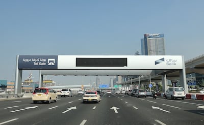 Salik fees will increase in Dubai from the end of January. Photo Pawan Singh / The National