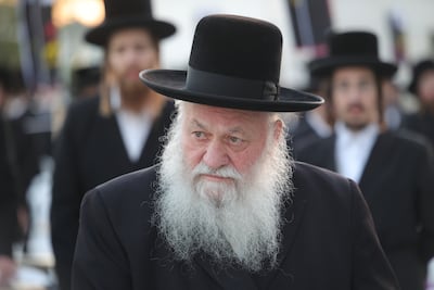 Yitzchak Goldknopf, leader of the United Torah Judaism party. EPA