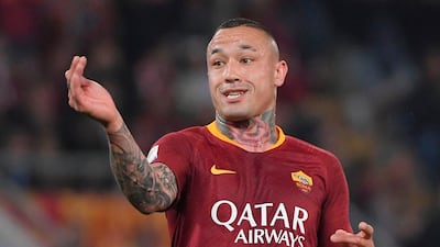 Roma midfielder Radja Nainggolan has been left out of Belgium's World Cup squad. Tiziana Fabi / AFP