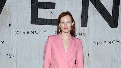 Karen Elson attends the Givenchy show as part of Paris Fashion Week on September 29, 2019. Getty Images
