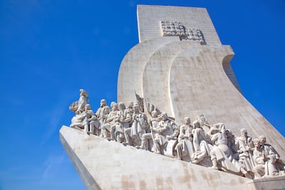 The Monument to the Discoveries, which celebrates Portugal’s history of exploration, stands on Belém’s waterfront. Getty Images