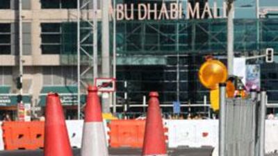 The ongoing road works outside Abu Dhabi mall have caused sales of retail outlets in the mall to drop significantly.