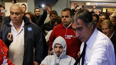 Uruguayan striker Luis Suarez left the hospital after a knee surgery on May 22 and has barely had time left to recover fully. Andres Stapff / Reuters