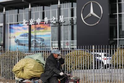 A Mercedes-Benz dealership building in Beijing, China. EPA