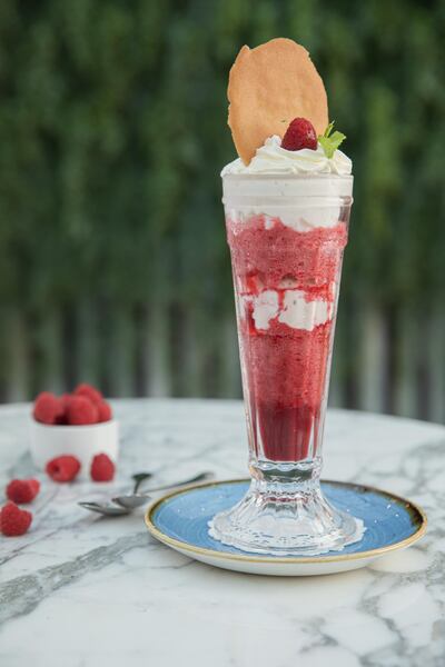 Classic 1930s knickerbocker glory at Marco's New York Italian