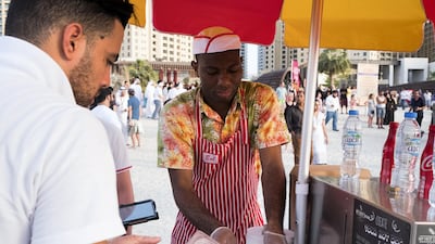 People came together to mark the Three Year Countdown to Expo 2020. Anna Nielsen/The National