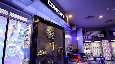 A replica of Han Solo encased in carbonite. Chris Whiteoak / The National