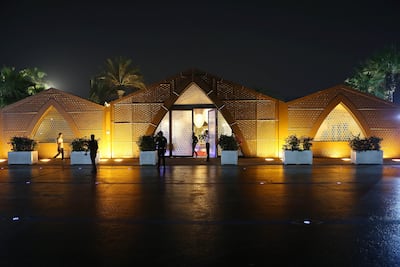 Entrance to the Asateer iftar tent at Atlantis, The Palm. Pawan Singh / The National