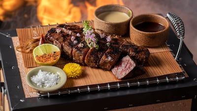 Meat lovers must try the Grade 12+ Wagyu ribeye.