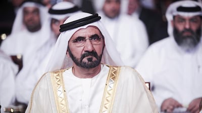 Sheikh Mohammed bin Rashid has asked the UAE to mark the anniversary of his accession by giving a 'heartfelt salute' to the President, Sheikh Khalifa. Lee Hoagland/ The National