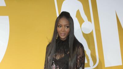 2017: Naomi Campbell wears Elie Saab to the NBA Awards in New York on June 26, 2017. AFP