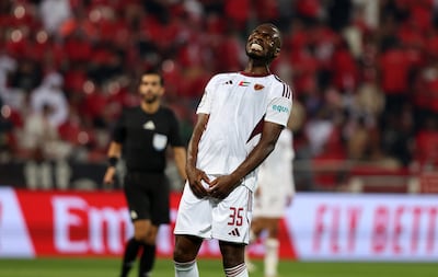 Christian Benteke joined Abu Dhabi side Al Wahda in January. Chris Whiteoak / The National