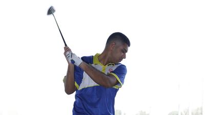 Dinal Ekanayake says he has grown to love the sport after training for more than a month at the Topgolf facility in Dubai