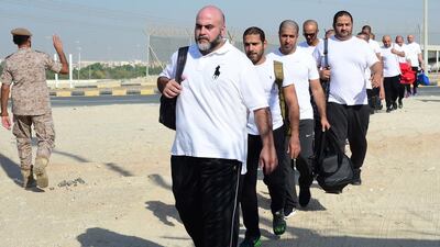 Some of the older national service volunteers report for duty on Sunday. Wam