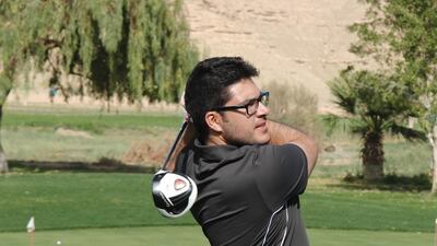 Khalid Yousef is considered the UAE’s best amateur golfer. Courtesy of the Emirates Golf Federation