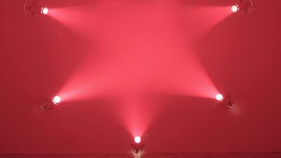 Ann Veronica Janssens's Rose (2007). Ann Veronica Janssens / Galleria Alfonso Artiaco / Luciano Romano