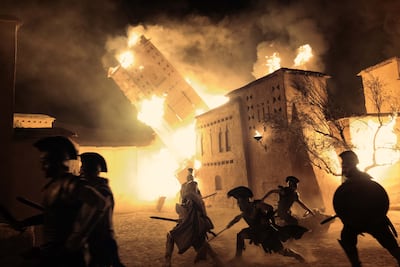 The siege of Troy is depicted in The Odyssey, directed by Christopher Nolan. Photo: Universal Pictures